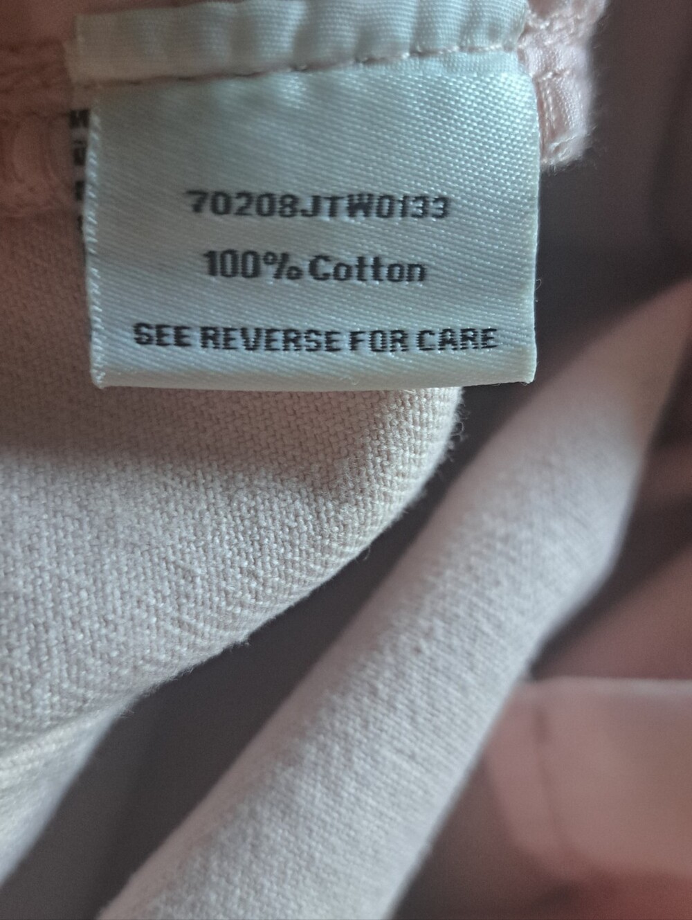 Cali 1850 Blush Pink Wide Leg Jeans Size 11 NWT/ 17w 30 inseam 100% Cotton - Picture 6 of 6